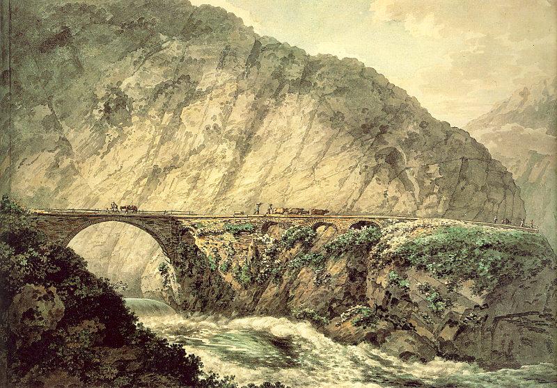 Pars, William The Devil's Bridge in the Canton of Uri Norge oil painting art